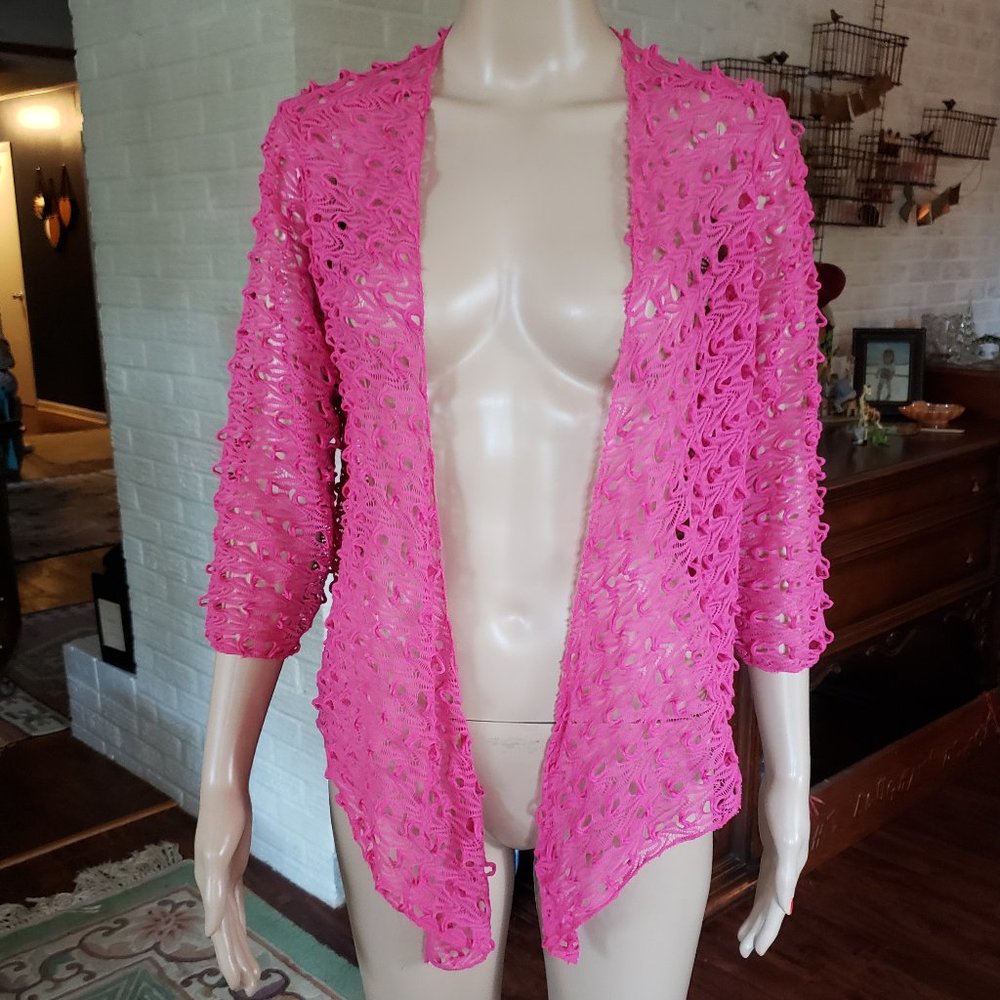 Pink loose front wrap, M